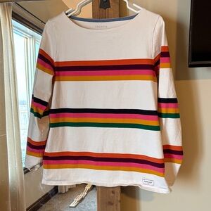 Talbots Multicolor Striped Long Sleeve Tee